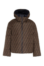 Load image into Gallery viewer, Reversible hooded down jacket
