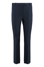 Load image into Gallery viewer, Stretch viscose trousers with flared hem
