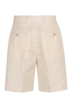 Load image into Gallery viewer, Cotton and linen bermuda-shorts
