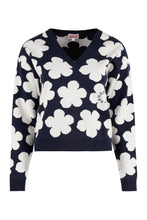 Load image into Gallery viewer, Wool-cotton blend jacquard sweater
