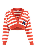 Load image into Gallery viewer, Logo detail cotton cardigan
