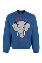 Load image into Gallery viewer, Wool-cotton blend crew-neck sweater

