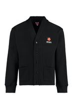 Load image into Gallery viewer, Logo detail cotton cardigan
