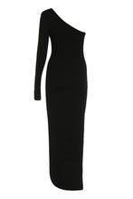 Load image into Gallery viewer, Cotton one shoulder dress
