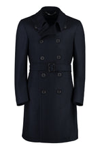 Load image into Gallery viewer, Double-breasted wool coat
