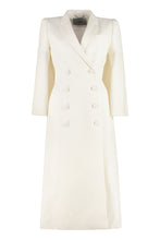 Load image into Gallery viewer, Wool blend double-breasted coat
