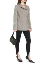 Load image into Gallery viewer, Houndstooth pattern blazer
