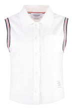 Load image into Gallery viewer, Sleeveless polo shirt in cotton
