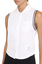 Load image into Gallery viewer, Sleeveless polo shirt in cotton

