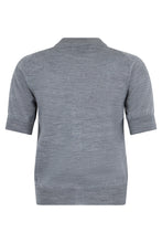 Load image into Gallery viewer, Cardigan in wool with short sleeves
