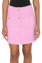 Load image into Gallery viewer, Flower tweed mini-skirt
