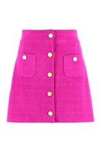 Load image into Gallery viewer, Flower tweed mini-skirt
