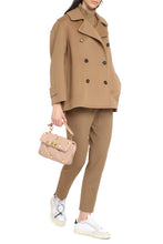 Load image into Gallery viewer, Fly double-breasted wool coat
