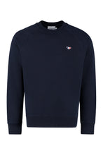Load image into Gallery viewer, Cotton crew-neck sweatshirt with logo
