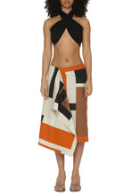 Load image into Gallery viewer, Printed poplin skirt
