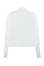 Load image into Gallery viewer, Cropped poplin shirt
