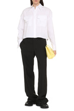 Load image into Gallery viewer, Cropped poplin shirt
