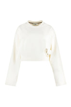 Load image into Gallery viewer, Cropped cotton sweatshirt
