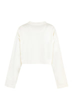 Load image into Gallery viewer, Cropped cotton sweatshirt
