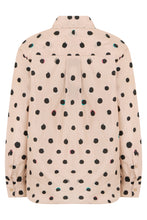 Load image into Gallery viewer, Polka dot shirt beige, versatile and comfortable style
