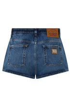 Load image into Gallery viewer, Dark blue denim shorts high quality
