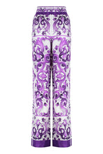 Load image into Gallery viewer, Printed twill trousers
