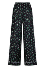 Load image into Gallery viewer, Silk twill trousers with floral print
