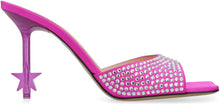 Load image into Gallery viewer, Embellished satin mules
