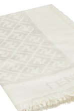 Load image into Gallery viewer, Wool and silk blend jacquard scarf
