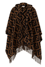 Load image into Gallery viewer, Cashmere Poncho with Fringes
