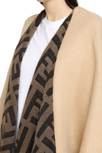 Load image into Gallery viewer, Wool-cashmere blend reversible cape coat
