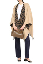 Load image into Gallery viewer, Wool-cashmere blend reversible cape coat
