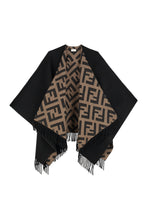 Load image into Gallery viewer, Poncho FF in cashmere and wool
