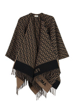 Load image into Gallery viewer, Wool and cashmere blend poncho
