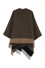 Load image into Gallery viewer, Wool and cashmere blend poncho
