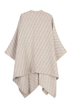 Load image into Gallery viewer, Wool and silk blend poncho
