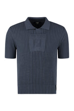 Load image into Gallery viewer, Ribbed knit polo shirt
