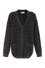 Load image into Gallery viewer, FF motif cashmere cardigan
