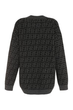 Load image into Gallery viewer, FF motif cashmere cardigan
