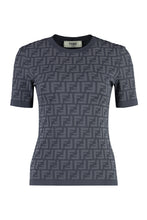 Load image into Gallery viewer, All-over logo knitted t-shirt
