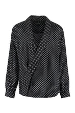 Load image into Gallery viewer, Polka dot silk shirt
