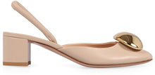 Load image into Gallery viewer, Sphera leather slingback pumps
