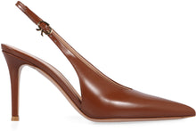 Load image into Gallery viewer, Robbie leather slingback pumps

