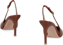 Load image into Gallery viewer, Robbie leather slingback pumps
