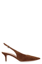 Load image into Gallery viewer, Robbie Suede slingback pumps

