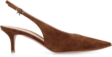 Load image into Gallery viewer, Robbie Suede slingback pumps
