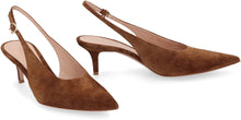 Load image into Gallery viewer, Robbie Suede slingback pumps
