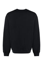 Load image into Gallery viewer, Cotton crew-neck sweatshirt with logo
