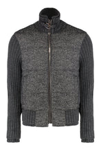 Load image into Gallery viewer, Pied-de-poule patterned jacket in knitwear
