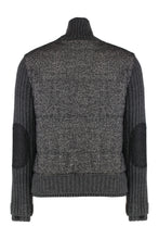 Load image into Gallery viewer, Pied-de-poule patterned jacket in knitwear
